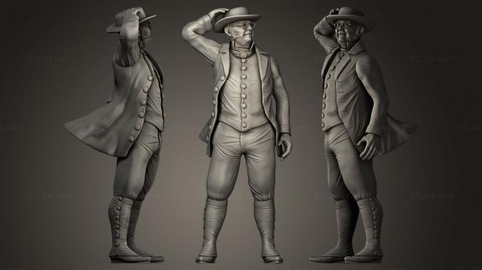 Military figurines (Gentleman, STKW_0011) 3D models for cnc